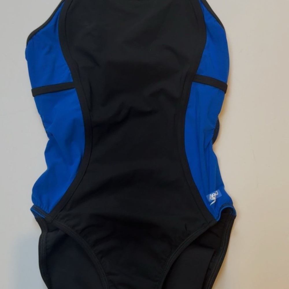 Speedo Black and Blue Swimsuit